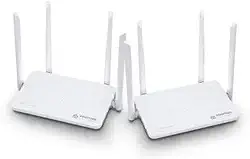 Kit Smart Roteador Mesh Wi-Fi Giga Positivo Casa Inteligente, Cobertura de Até 400 m², Beamforming, Suporta até 128 Dispositivos, Sem Pontos Cegos, Bivolt