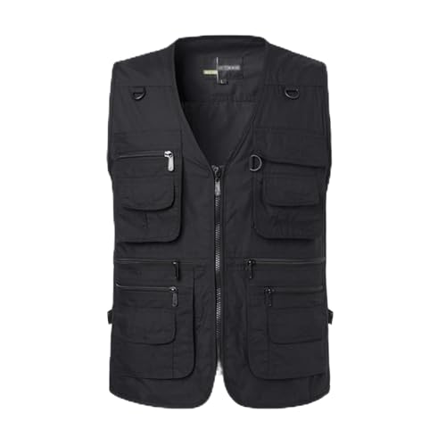 Gilet de pêche homme grande taille ample contre l'encombrement en extérieur
