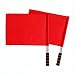Referee Flags, Volleyball Flags Line Judge, Premium Lightweight Polyester Referee Warning Flags for Sports and Festival Events, High Visibility Red, 16.54"L x 15.75"W 2PCS