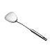 Łopatka do Woka Wok Spatula 304 Stal nierdzewna, Szeroka łopatka Turner z Hollow Long Heat Resired Uchwyt Wok Naczynia, Silver / 14.7 cal Elastyczny zestaw łopatek kuchennych