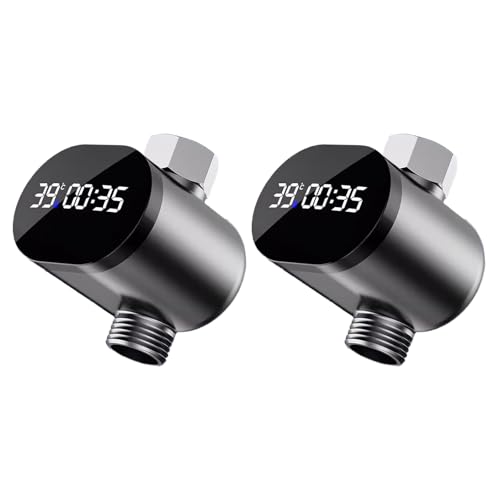Große LED Digitalanzeige, Wasserhahn Thermometer, Timer mit klarer Anzeige für die Wassertemperatur, Elternüberwachung, Dusch Timer