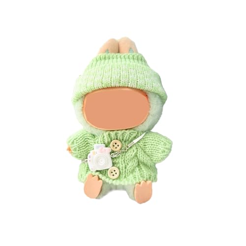 Vêtements Set pour 17cm Peluche Labub, Accessoires pour Poupées Labub, notamment Chapeaux, vêtements et caméra, à l'exclusion de la poupée (B)