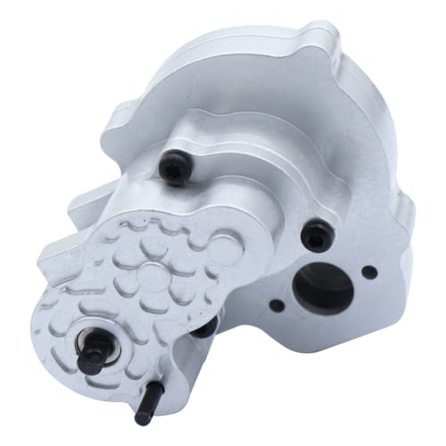 Complete Metal Transmission Gearbox With Gear For Fms Fcx24 1/24 Rc Crawler Upgrade Parts (Silver) #TOP3