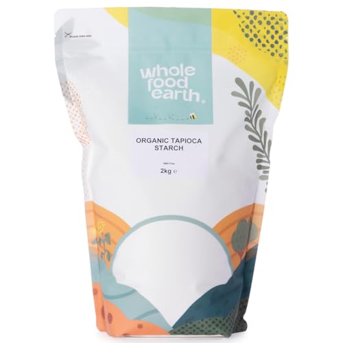 Wholefood Earth Organic Tapioca Starch 2 kg | GMO Free | Vegan | Certified Organic