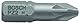 Bosch Accessories Bosch Professional Bit Extra-Hart für Pozidriv-Kreuzschlitzschrauben (PZ2, Länge: 25 mm, 3 Stück)