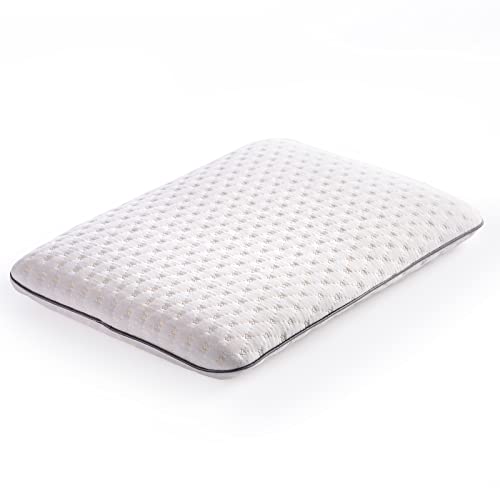 Kinderkissen und kleines Kissen für Kleinkinder, Orthopädisches Nackenstützkissen aus Memory-Schaumstoff, Hypoallergener Memory-Schaumstoff, Temperaturregulierender Kissenbezug, 2-8 Jahre, 44 x 29 cm Cover