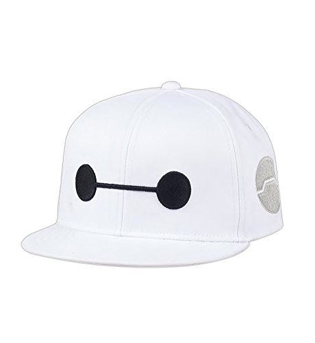 Animewild Big Hero 6 Baymax Face Youth White Snapback Hat