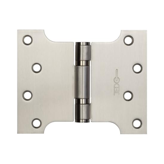 Kooples Hardware Parliament Hinges Ball Bearing Stainless Steel – Wide Throw Door Hinge for Internal & External Use (Satin Stainless Steel, 102x127x3mm)
