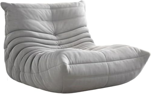 Benjiu ウールソファーベッド 座椅子 特大 軽量 北欧風デザイン 低反発 一人用ソファー トーゴ ソファ リラックス フロアソファ 畳対応 一人暮らしに最適 (グレー)