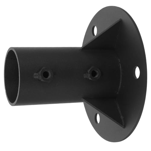 Homoyoyo Railing Flange Mounting Base for Deck Post Support Fence Pole Repair Bracket Metal Railing Installation Inner Diameter Metal Material Outdoor Garden Fence Use