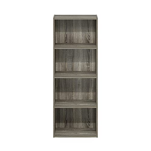 Image of Furinno Luder Bookcase / Book / Storage, 4-Tier, French Oak