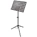 AxcessAbles SM-501 Orchestra Conductor Sheet Music Stand (Black)