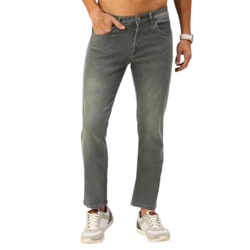 Image of Blue Jeans for Men Regular Fit - Cotton Jeans Pant for Men, Regular Denim Jeans for Boys - Light Fade Jeans for Men