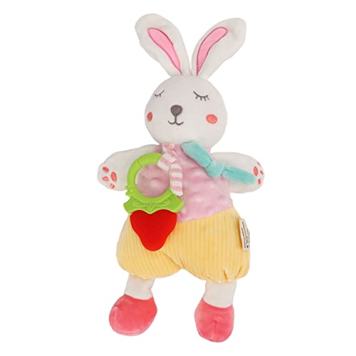 ZUUOZBYY Giocattolo per Bambini Design di Coniglio Peluche per Dentizione Bambola da Masticare Massaggiagengive in Poliuretano per Neonato