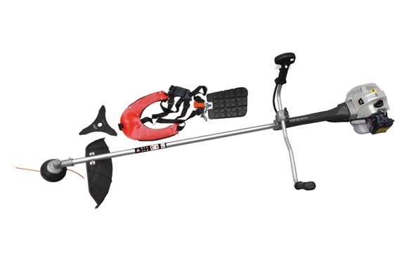 YAROS Desbrozadora Gasolina 52 CC. Motor 2t. con Hilo, Disco Y Arnes. ø De Corte 43 Cm