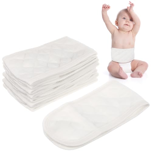 Image of Healeved 8 Pcs Baby Belly Button Band，Baby Umbilical Cord Belt, Infant Belly Binder Hernia Care Navel Truss Cotton Baby Infant Umbilical Cord Belly Band for 0-12 Months，Support Newborn Warm Essential