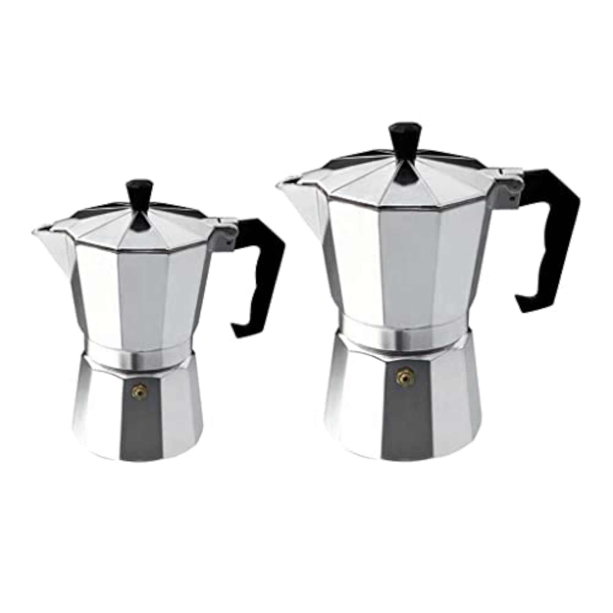 2pcs/Set Home Bar Aluminum Coffee Moka Maker Pot