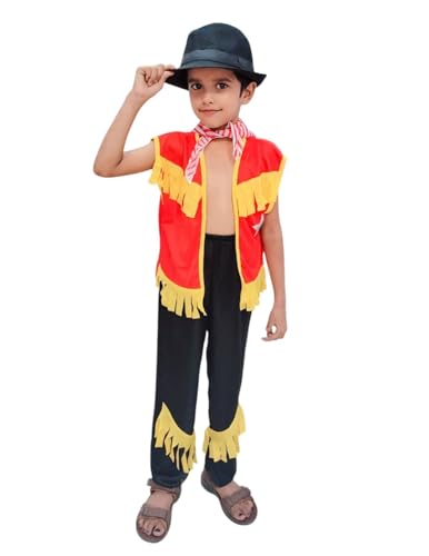 Image of BookMyCostume American Cowboy International Kids Fancy Dress Costume - Halloween Theme - Imported 3-4 years