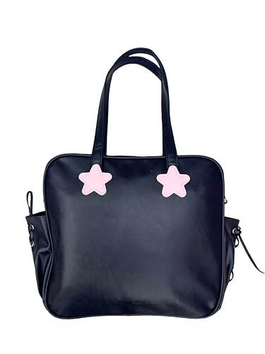 TTCAYU Ita Bag Crossbody Anime Purse PU Leather Pin Trading Bag with Clear Cat Display Window3