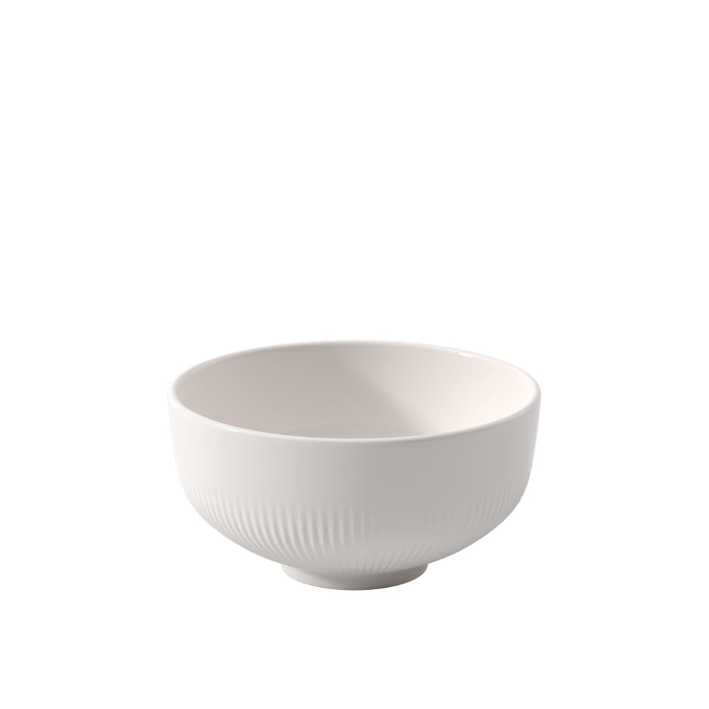 Villeroy & Boch, Afina Bowl for Soup Salad and Desserts, Relief Bowl, Dishwasher-Safe, Microwave-Safe