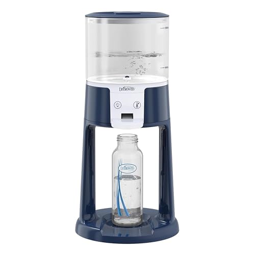 Image of Dr. Brown's Insta-Prep Warm Water Dispenser to Instantly Prepare Baby’s Formula Bottle,Large Capacity Glass Tank with 3 Temperature Settings,Blue