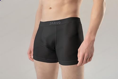 Image of JARVO Men's Nylon Regular Fit Solid Antibacterial Trunks (Pack of 3)