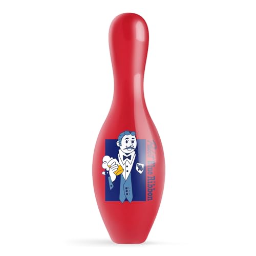 On The Ball Bowling Pabst Man with Beer Red Bowling Pin