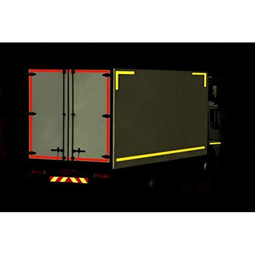 Image of Woniry High Intensity Reflective Warning Retro Conspicuity Tape Sticker 2 Inch X 3 Meter (Red)