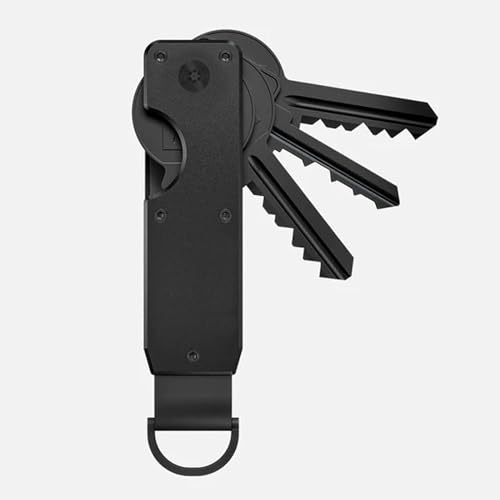 Image of Key Organizer Minimalist Metal Key Storage Buckle Keychain Father's Day Gift Black|Clothing Shoes & Accessories | Mens Accessories | Key Chains Rings & Cases|1XKey Organizer
