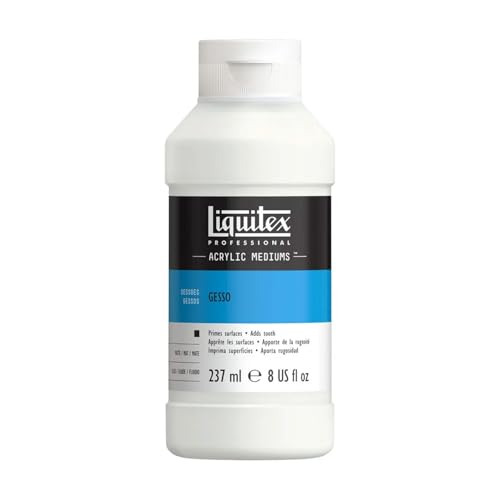 Liquitex - Médium de preparação de superfície Gesso branco profissional, 237 ml (Colart 5308)