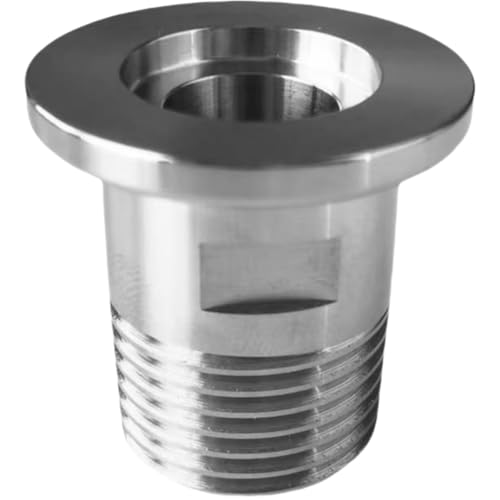 Adaptador NPT macho a brida KF25 para lineas de destilacion artesanal 2