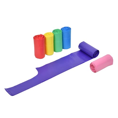 Image of Large Dog Waste Bags on a Roll with Easy Tie Handles, Extra Thick and Strong Dog Poop Bags, 288 Count, Scented, Rainbow
