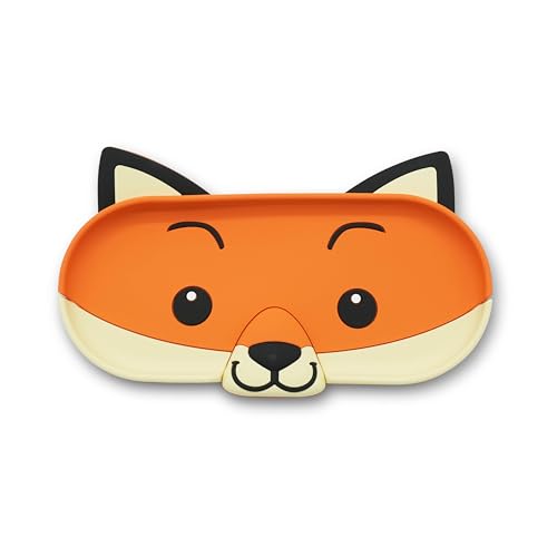 GOOFBALLS Funny Glasses Tray Quirky Eyeglass Holder for Desk Nightstand or Dresser Unique Home & Office Organizer Gift for Spectacle Wearers Fox