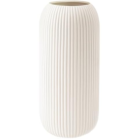 RIKBVOM White Ceramic Vase Cover