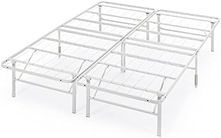 Zinus Plataforma, Metal Acero aleado, Blanco, 140 x 190 cm