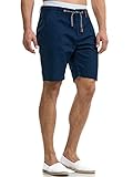 Indicode Herren Bowmanville Shorts aus Leinen & Baumwolle | Herrenshorts Freizeitshorts Navy XXL