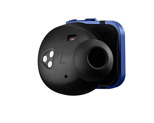 Image of MASTER & DYNAMIC MW08 True Wireless Earphones (Blue Ceramic /Polished Graphite Case)