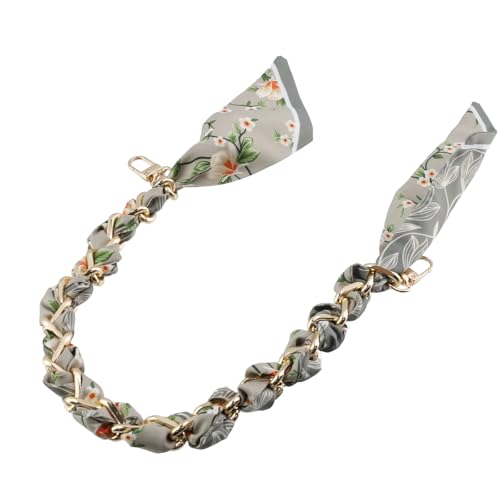Image of Silk Scarf Purse Chain Strap Handbag Handle Replacement Elegant Bag Decoration for Ladies Bag