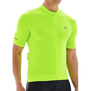 BALEAF Men’s Cycling Jersey Bike Shirt Short Sleeve Full Zip Pockets Tops Bicycle Biking Breathable Reflective UPF 50+