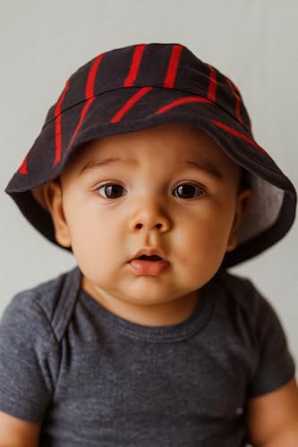 Image of Unisex Kids Cotton Bucket Hat - Reversible, Lightweight & Breathable Summer Sun Hat (Pack of 2)