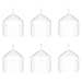 Mega Candles - Unscented 3" x 3" Dome Top Pillar Candle - White, Set of 6
