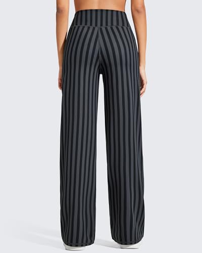 Image of Promover Wide Leg Pants Woman Yoga Pants with Pockets Stretch Loose Casual Lounge Sweatpants Petite /Regular /Tall