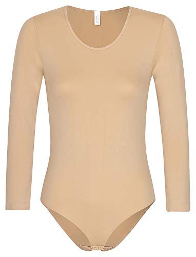 r-dessous 1-3 Stück Damen langarm Body nahtlose Mikrofaser für Sport