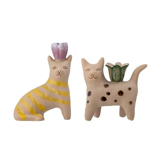 BLOOMINGVILLE - Set van 2 - Mamie Cat kandelaar (82058194)