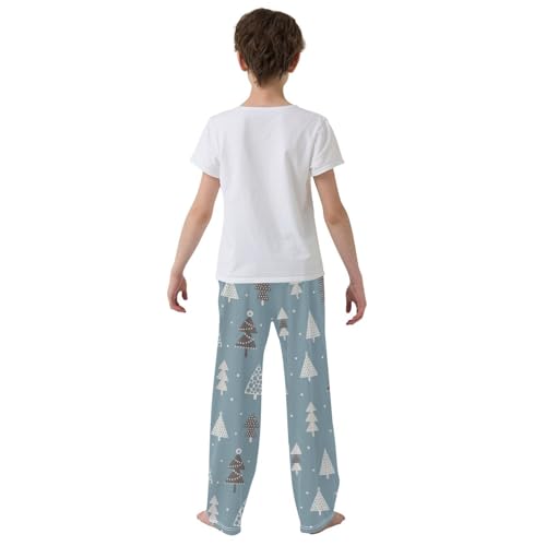 Boys' Pants Christmas Trees Dots Winter Long Bottoms Jogger Pants Elastic Waist Trousers with Pockets S-XL3
