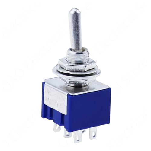 Interruptor de palanca MTS-103 mini SPDT On-Off-On de 6 mm y 6A para proyectos eléctricos
