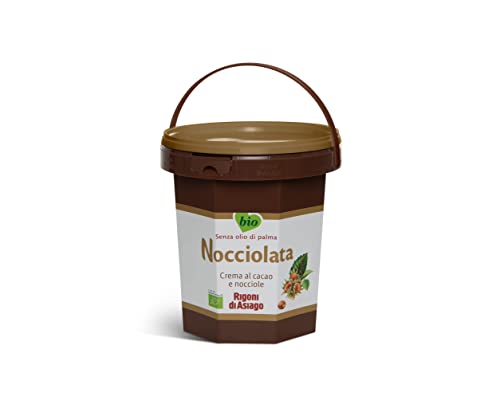 Rigoni di Asiago - Nocciolata Bio, Crema de Cacao y Avellanas, Chocolate de Untar, Natural, Sin Azúcar, Sin Aceite de Palma, Orgánico, 100% Ecológico - 2.5 Kg