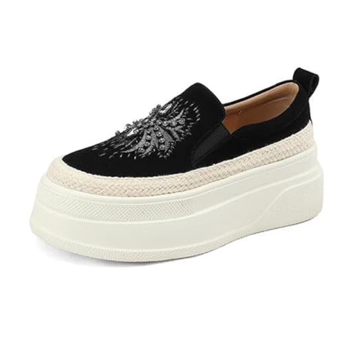 [XICREX] ���f�B�[�X ���[�t�@�[ �� �v���b�g�t�H�[�� ���E���h�g�D �~�h���q�[�� 24.0 cm 6cm ���� �����₷�� �ɂ��Ȃ� �u���b�N �X���b�|�� ���w�� ���̎q �W���j�A �r�W�l�X