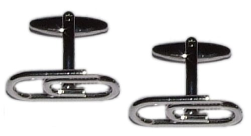Mancuernillas Hombre Clips de Papel GTR miniatura 1