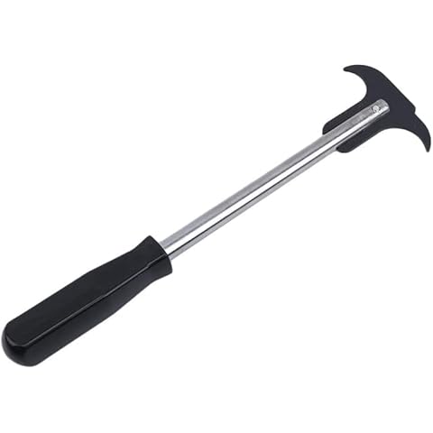12" Seal Puller Tool Removal Puller Double Head Oil Seal Screwdriver Wrench Puller for Cars, SUVs and Light Trucks (Black) Cover